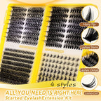 528-piece high-volume DIY cluster lash book