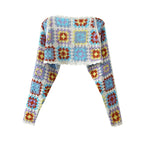 White Blue Stitching Color