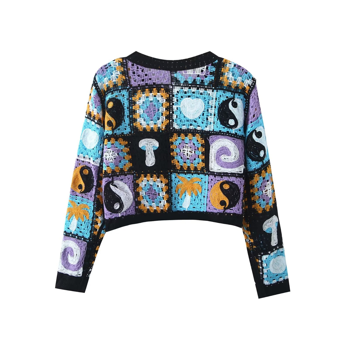Women's Amoi Crocheted One Breasted Cardigan