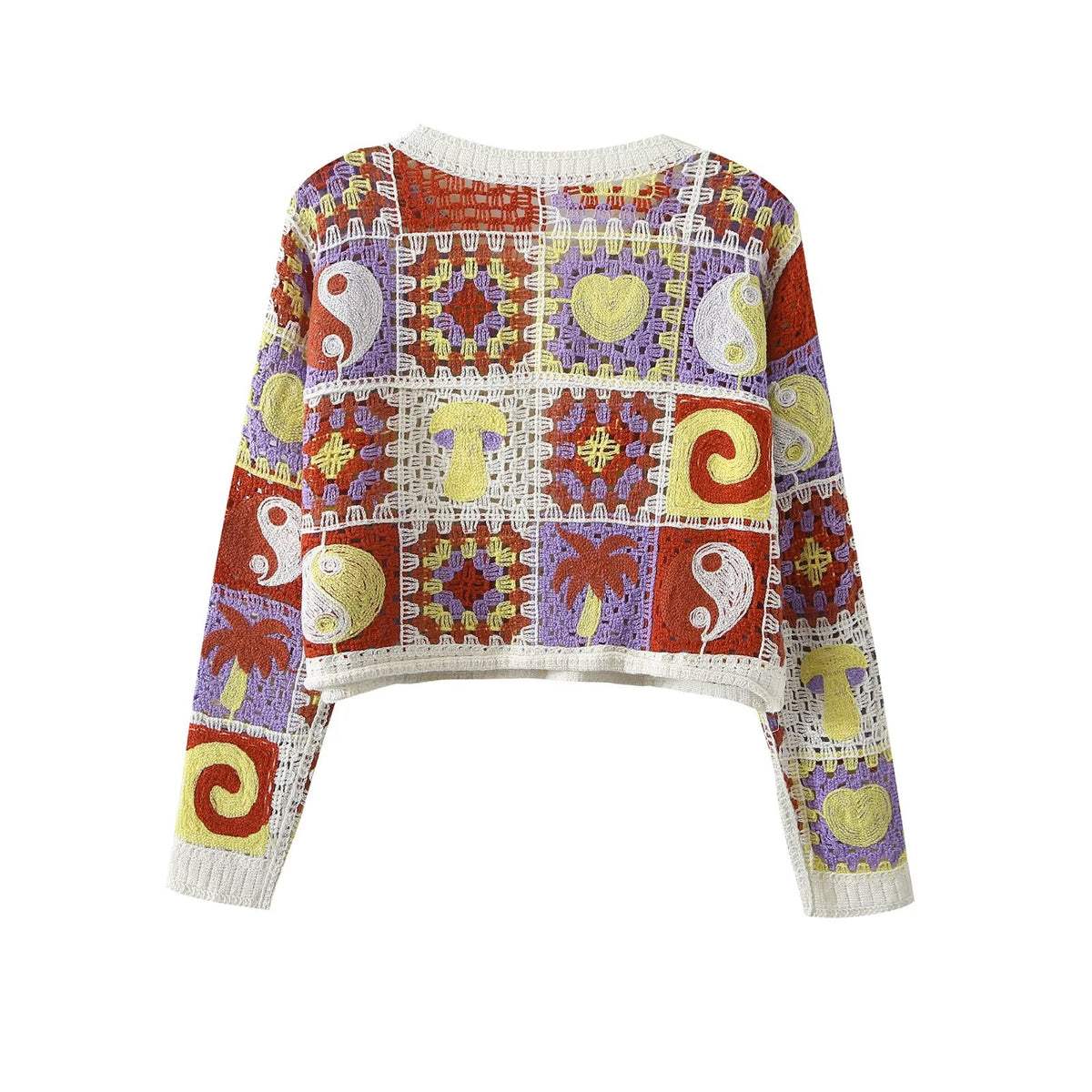 Women's Amoi Crocheted One Breasted Cardigan