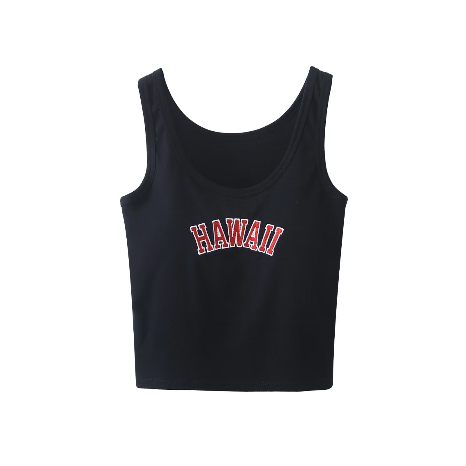 Women’s Graphic Embroidered Crop Tank Top