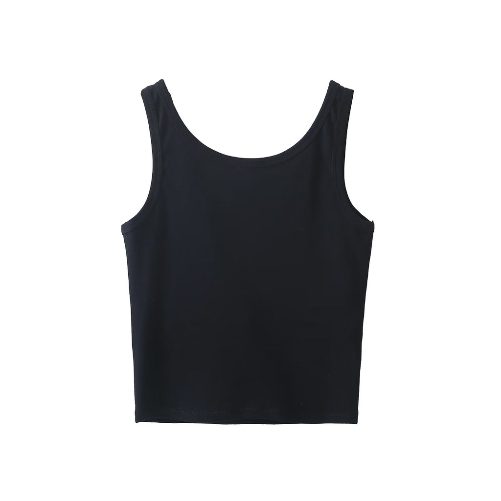 Women’s Graphic Embroidered Crop Tank Top