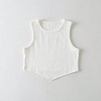 Asymmetric Hem Cropped Vest Top