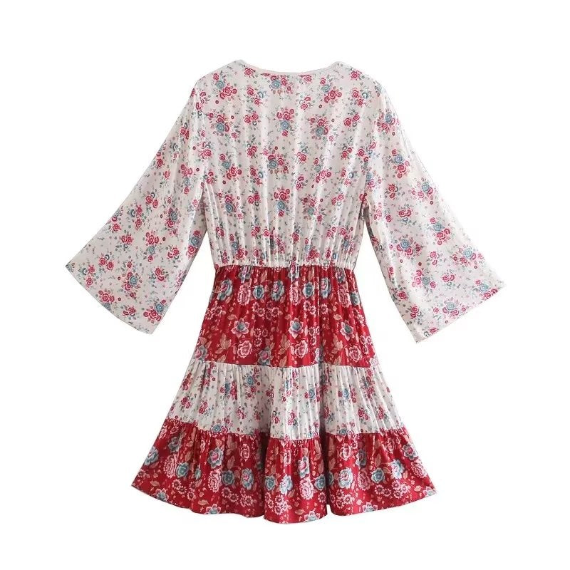 Women's Summer Women Dress Positioning Rayon Dress