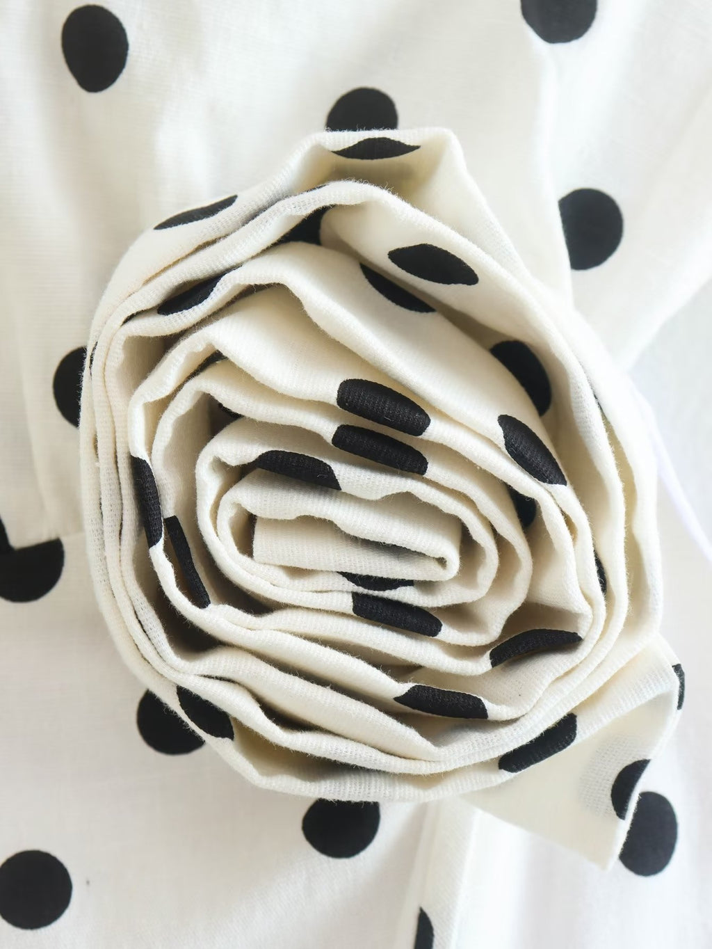Women's 3D Rose Polka Dot Asymmetric Top