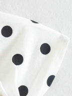 Women's 3D Rose Polka Dot Asymmetric Top