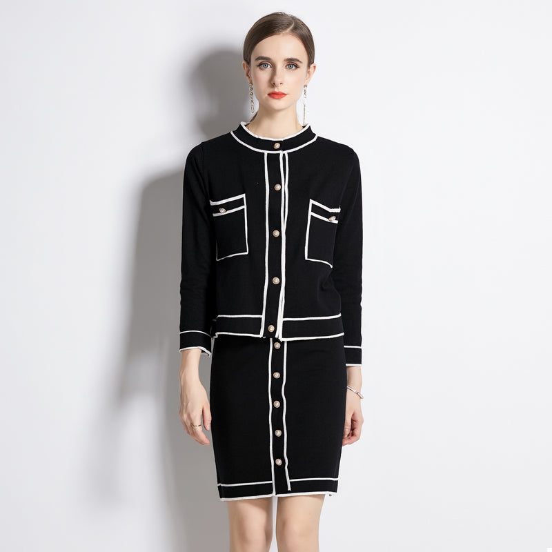 Women's Spring Fall Elgent High Coordinated Two-Piece Set