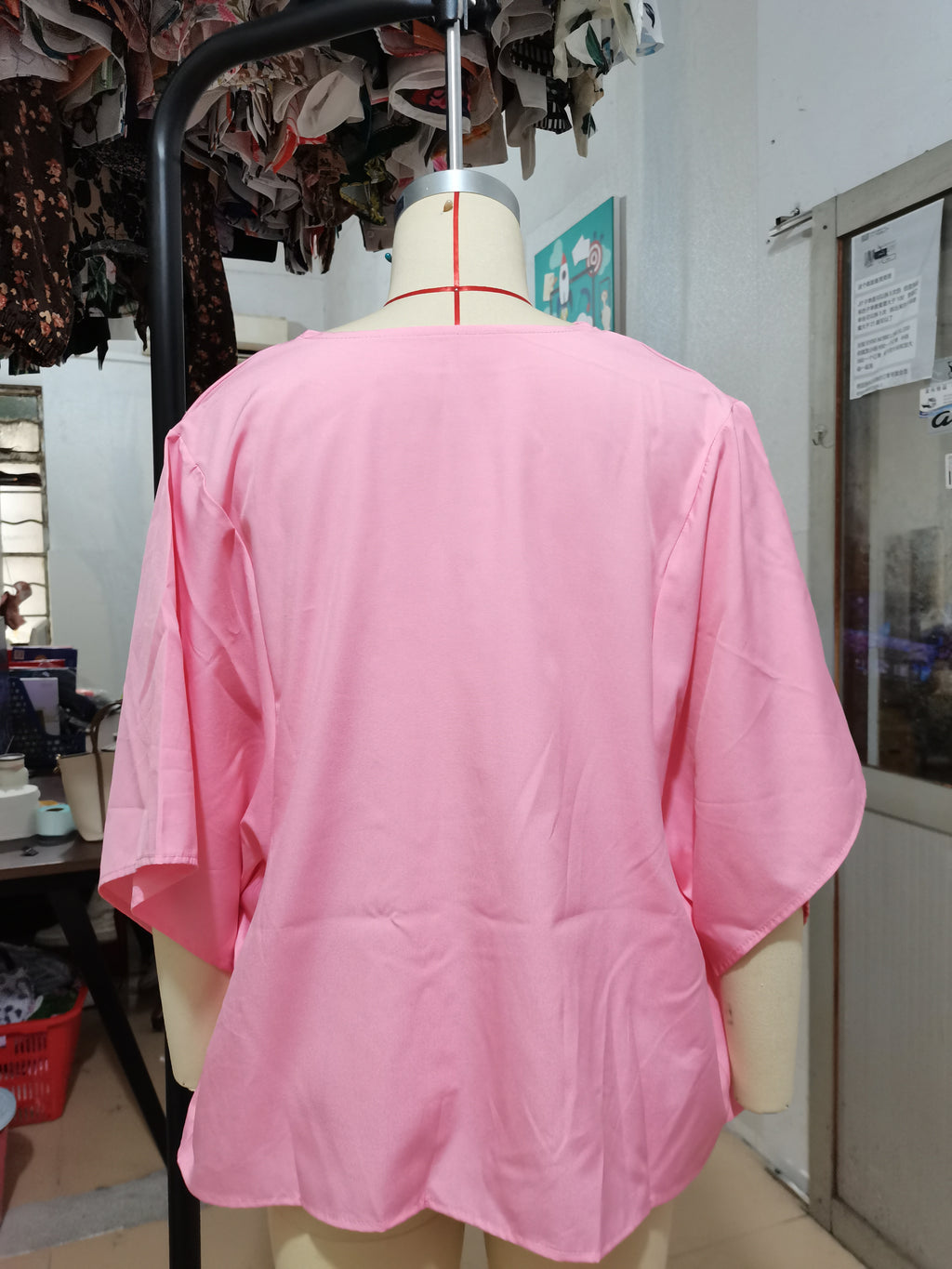 Women's Summer Women Half Sleeve Solid Color Loose Fitting Plus Size Shirt Top Women