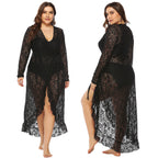 Women's Lace Ruffled Dress