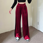 Fall Suede Waist Trimming Draping Stitching Straight Skirt