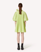 Women's Summer Tie Neck Daily Elegant Puff Sleeve A Line Dress