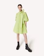 Women's Summer Tie Neck Daily Elegant Puff Sleeve A Line Dress
