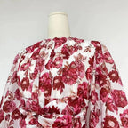 Women's Printed Crew-Neck Mini Dress