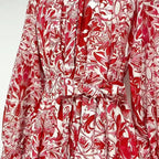 Daily Printed Elegant Collared A-Line Shirt Maxi Dress