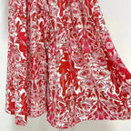 Daily Printed Elegant Collared A-Line Shirt Maxi Dress