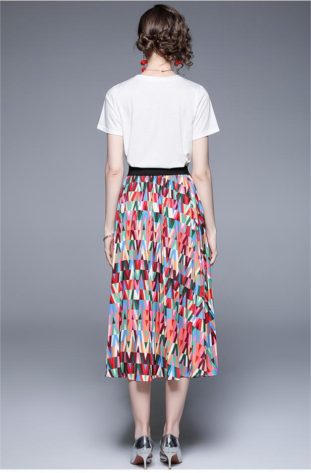 Women's Summer Midi Dress Two-Piece Set