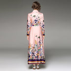 Joker Waist Slim Printed Dress With Belt