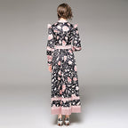 Printed V-Neck Dress