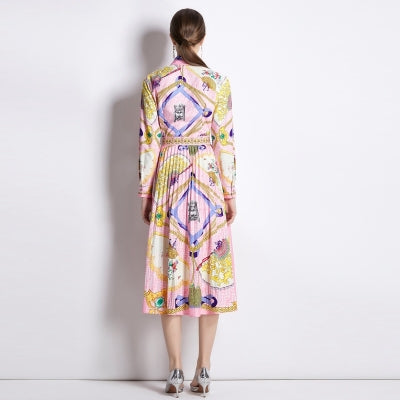 Women's Collared Dress Two-Piece Set