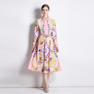 Women's Collared Dress Two-Piece Set