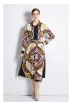 Women's Collared Dress Two-Piece Set