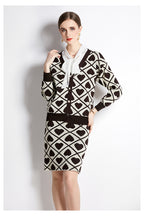 Women's Tie Neck Sleeve Dress Two-Piece Set