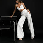 Blazer Suit Vest Straight Trousers Autumn Winter Office Three-Piece Set
