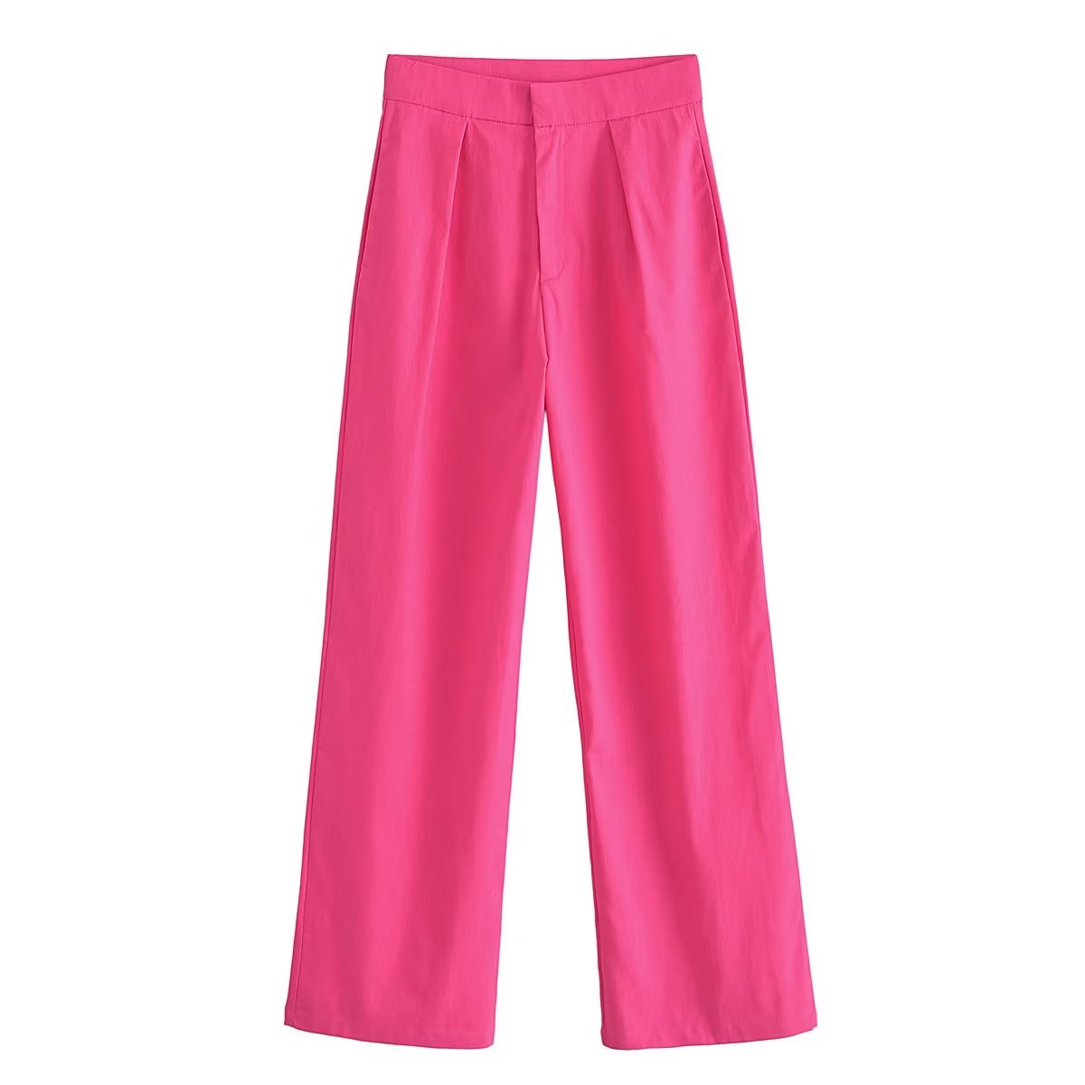 Summer High Waist Solid Color Loose Straight Casual Skirt