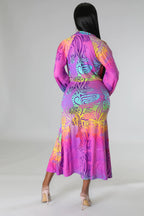 Women's Lace Up Sleeved Coordinated Two-Piece Set