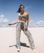 Seperated Gold Bikini Swimwear