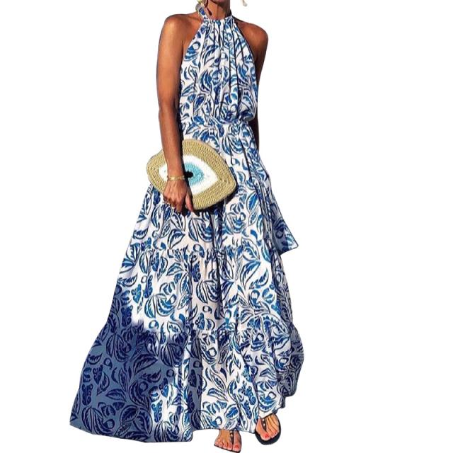 Fashion Floral Back Dress Bohemian