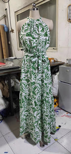 Fashion Floral Back Dress Bohemian