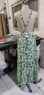 Fashion Floral Back Dress Bohemian