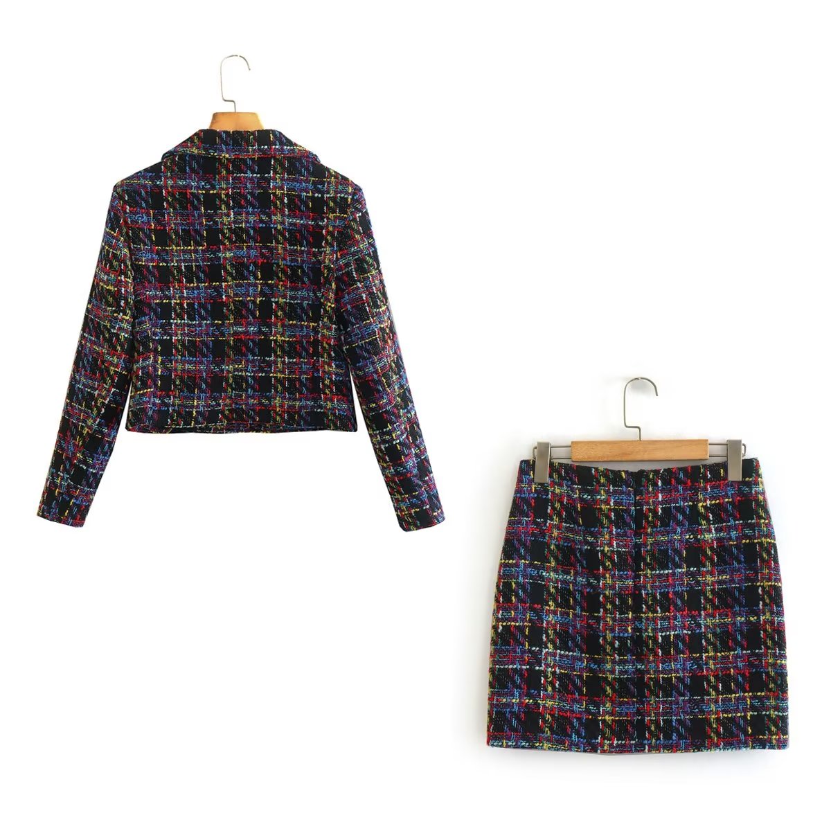 Women's French Minority Classic Blazer And Skirt Two-Piece Set