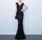 Women's Banquet Evening Dress Summer Long Fishtail Dress Slim Fit
