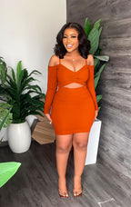Off The Shoulder Strap Mini Dress