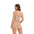 Strapless Lace Long Sleeve Jumpsuit