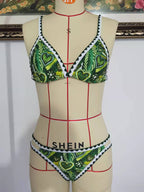 Bikinis Floral Bikini Swimwear