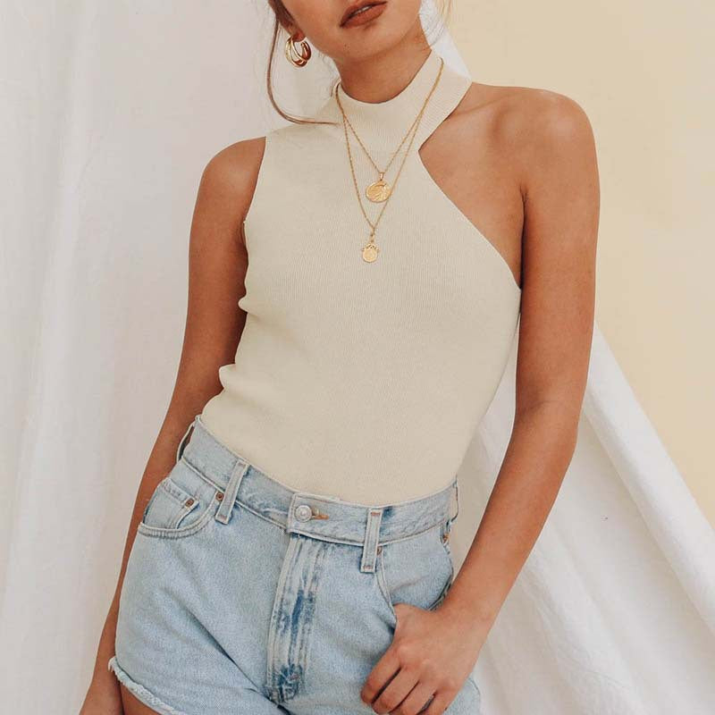 Women Clothing Knitted Slim Vest