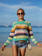 Rainbow Stitching Bikini Swimwear