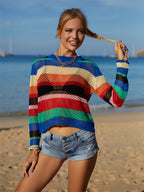 Rainbow Stitching Bikini Swimwear