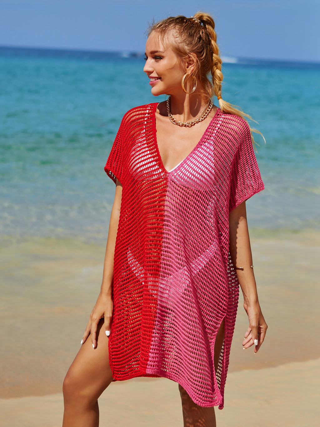 Cutout Knitted Bikini Swimwear