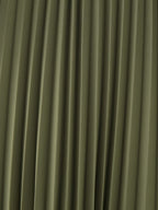 Winter V-Neck Belt Pleated Dress