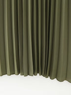Winter V-Neck Belt Pleated Dress