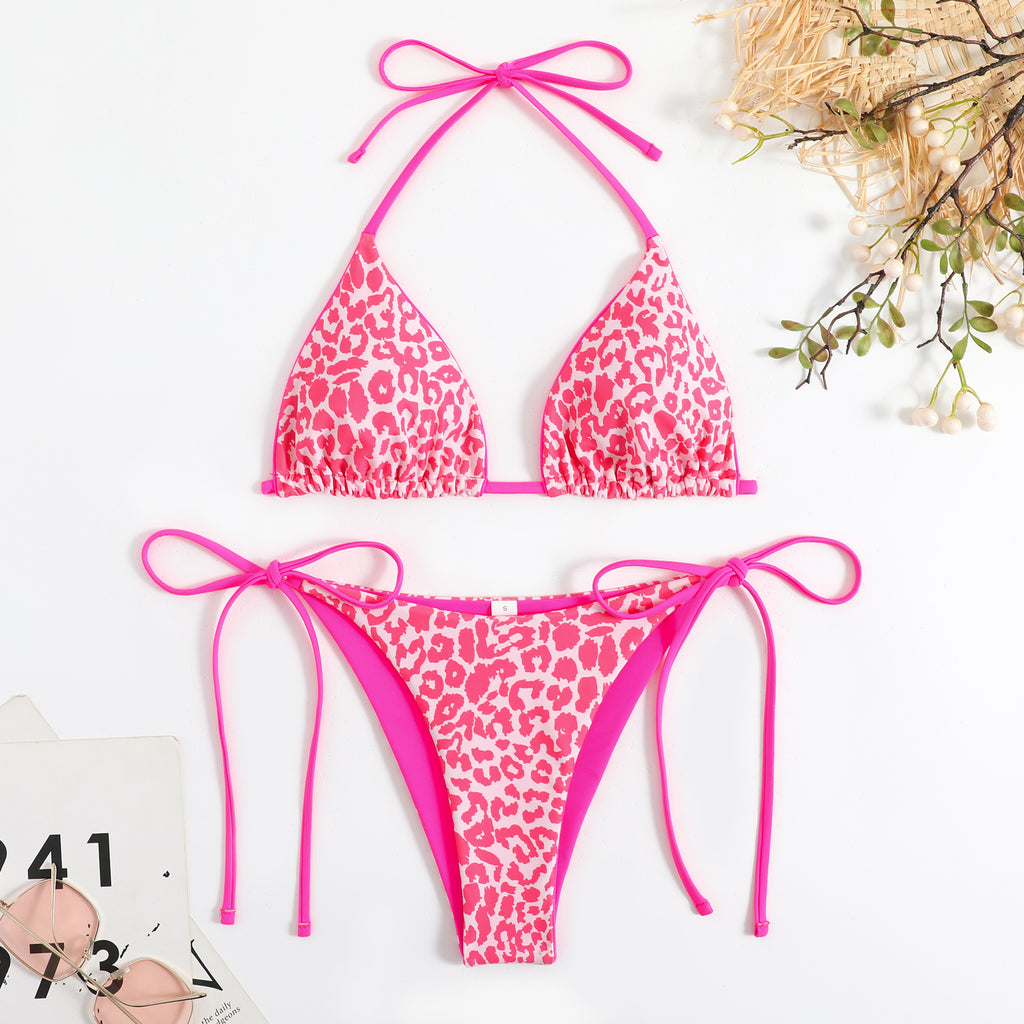 Printing Lace Bikini Swimwear