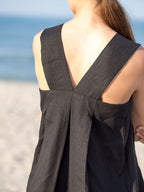 Women's Ramie Sleeveless Maxi Cami Dress