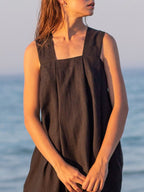 Women's Ramie Sleeveless Maxi Cami Dress