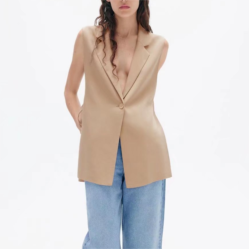 Street Collar Woven Vest