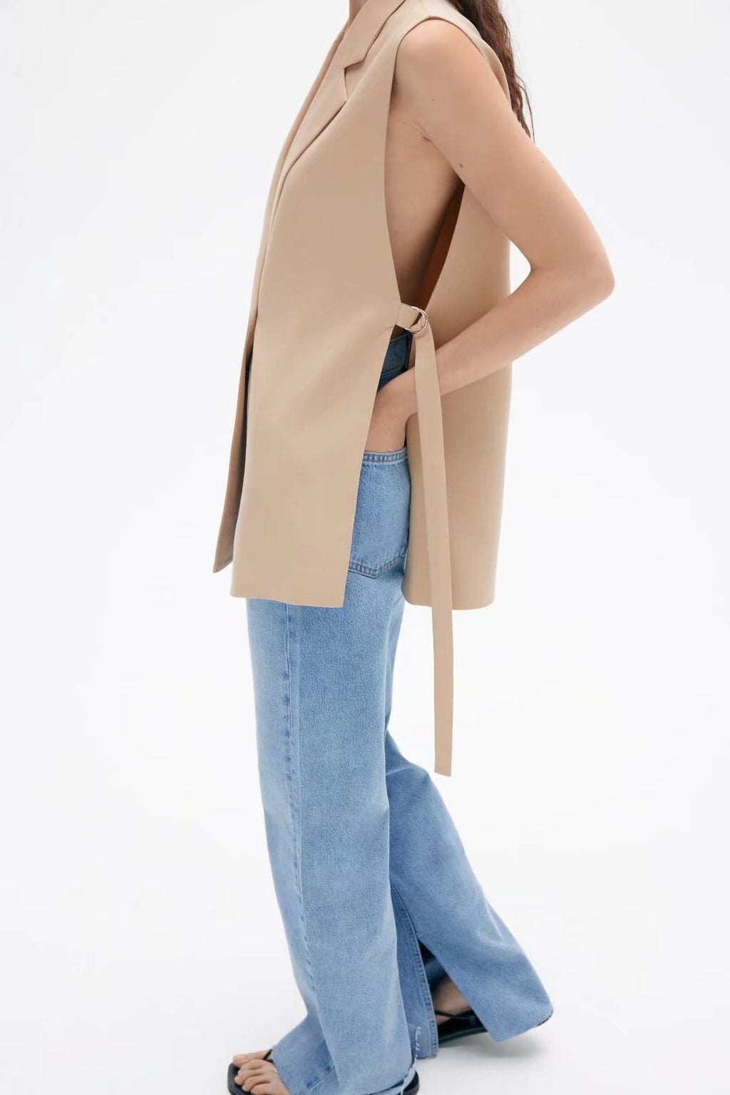 Street Collar Woven Vest