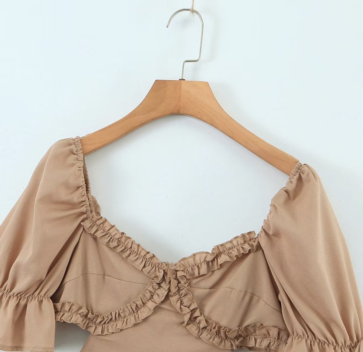 Women's Sweetheart Puff Sleeve A-Line Mini Dress